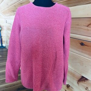 L.L. Bean Pink Crewneck Knit Sweater